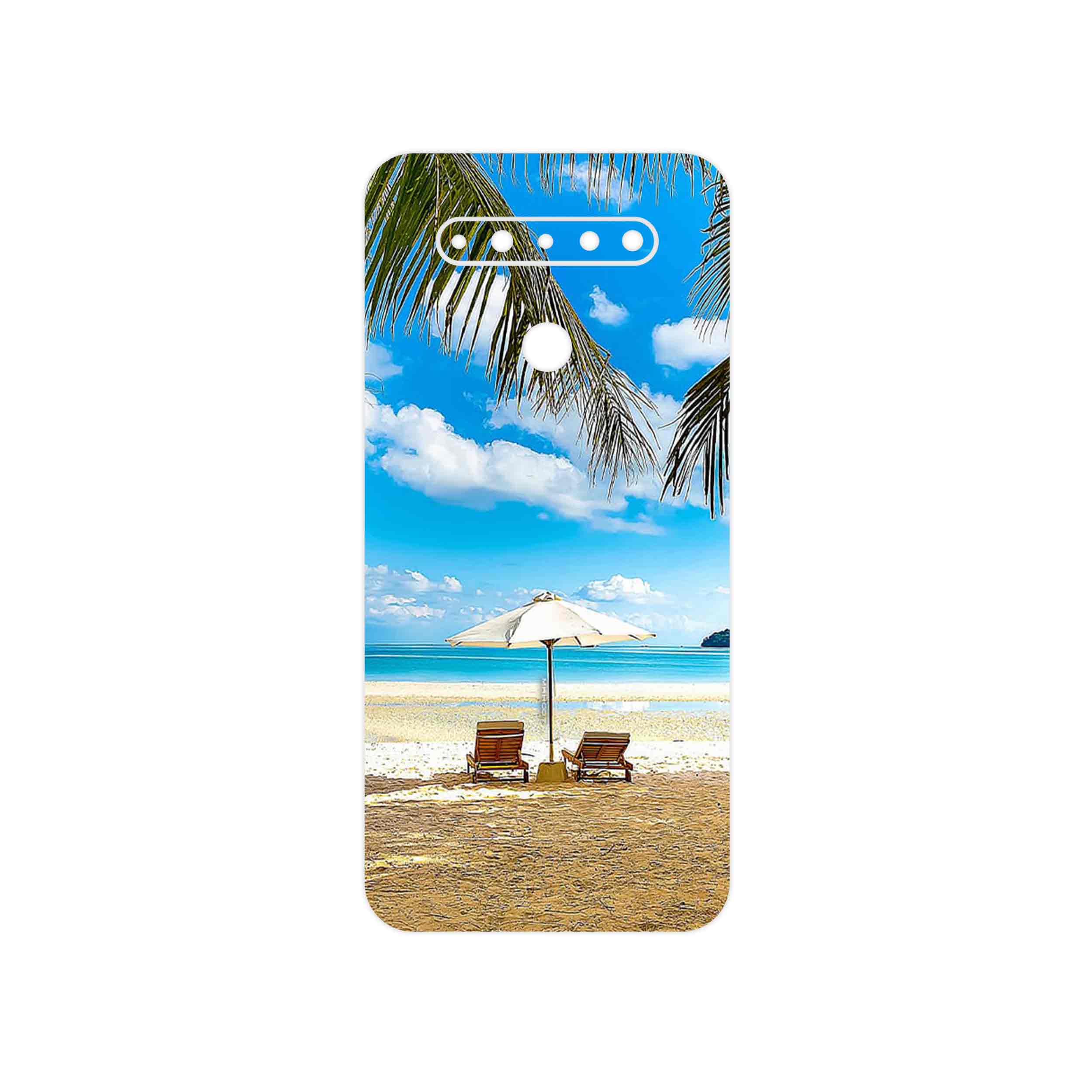 برچسب پوششی ماهوت مدل Beach مناسب برای گوشی موبایل ال جی K51s