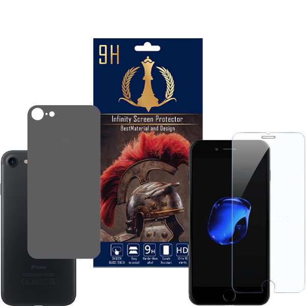 برچسب پوششی اینفینیتی مدل PR MAX مناسب برای گوشی موبایل اپل iPhone 7 / 8 به همراه محافظ صفحه نمایش