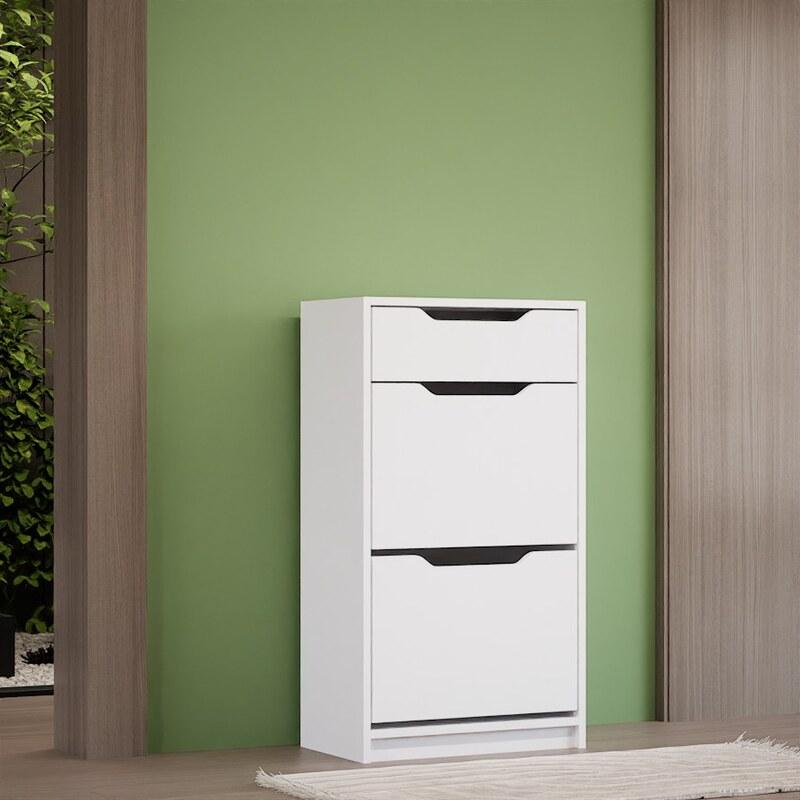 جاکفشی پایه سنگی داشبوردی کشودار دو درب عمودی (ام دی اف) MDF (هزینه ارسال به عهده مشتری) | choobsub