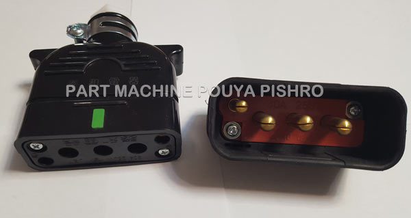 سوکت کانکتور شارژر سه فاز لیفتراک طرح ژاپنی جفت