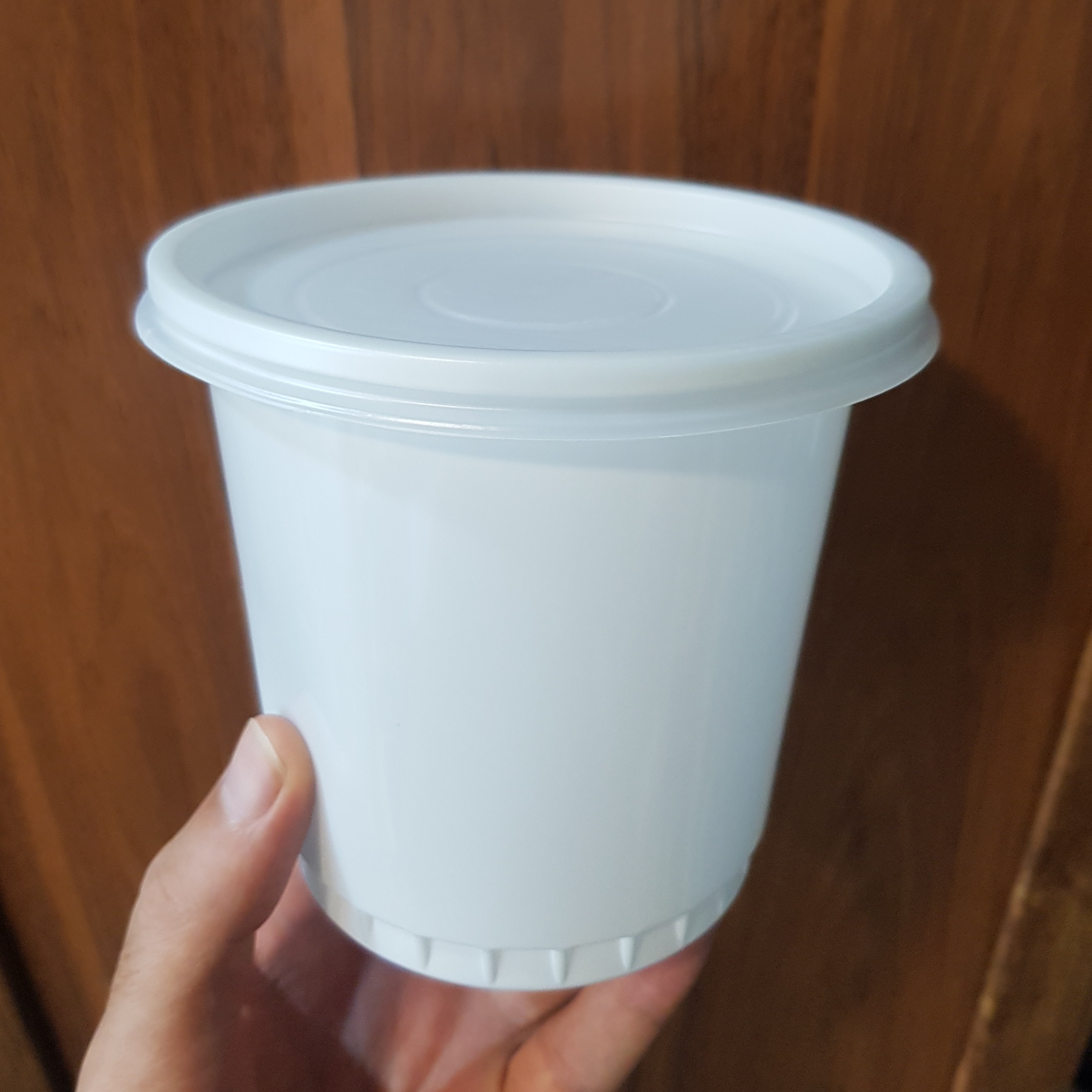 ظرف آش یکبارمصرف احدی 900 گرمی با درب ، ظرف یکبار مصرف(آش ، ماست) 900 گرمی  همراه با درب