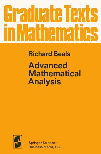 خرید و دانلود نسخه کامل کتاب Advanced Mathematical Analysis: Periodic Functions and Distributions, Complex Analysis, Laplace Transform and Applications