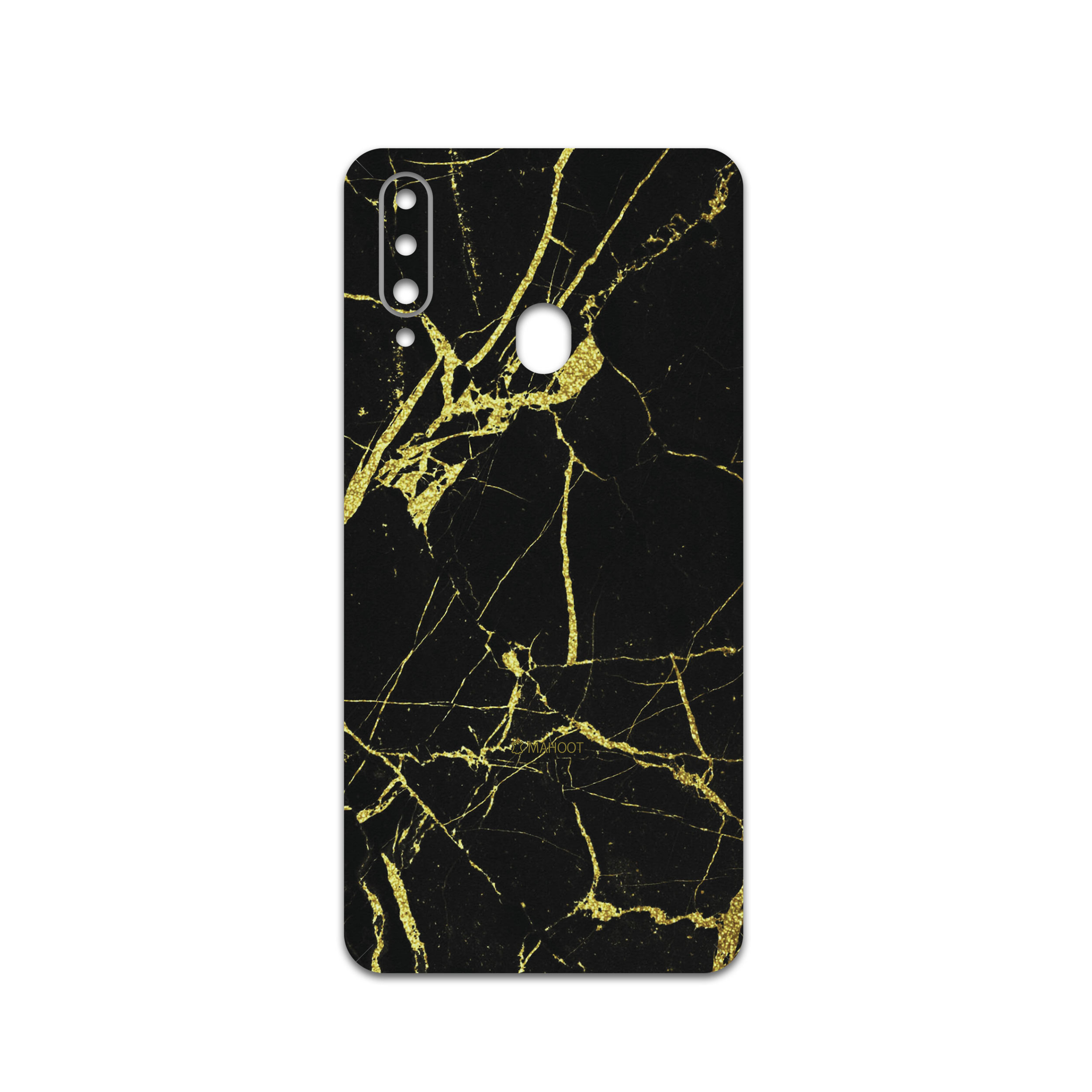 برچسب پوششی ماهوت مدل Graphite-Gold-Marble مناسب برای گوشی موبایل سامسونگ Galaxy A20s