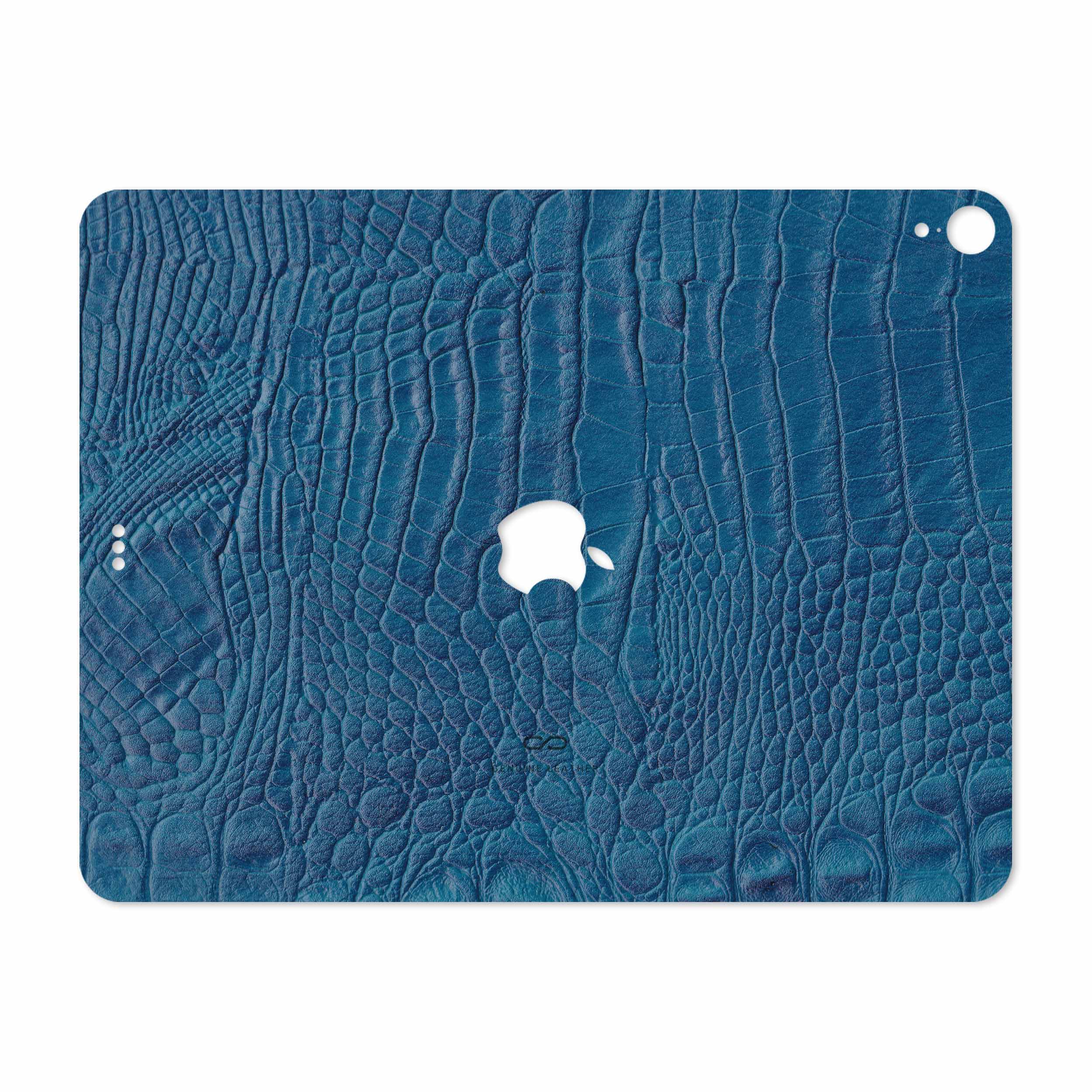 برچسب پوششی ماهوت مدل Blue-Crocodile-Leather مناسب برای تبلت اپل iPad Pro 12.9 (GEN 3) 2018 A1876