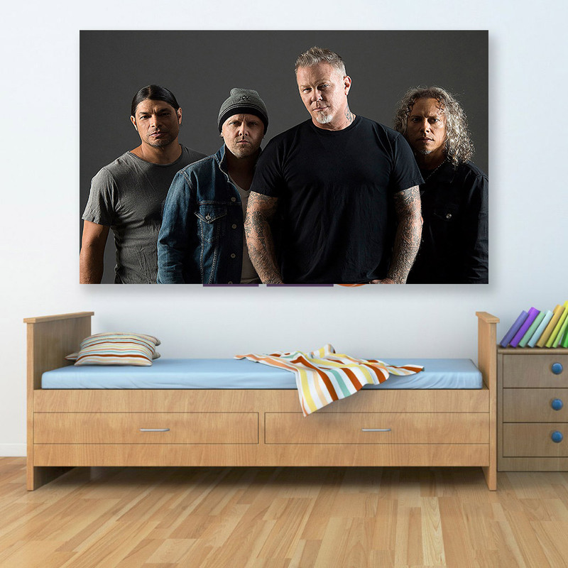 تابلو شاسی سری برترین گروه های موسیقی طرح متالیکا کد 442 | دنیای قاب