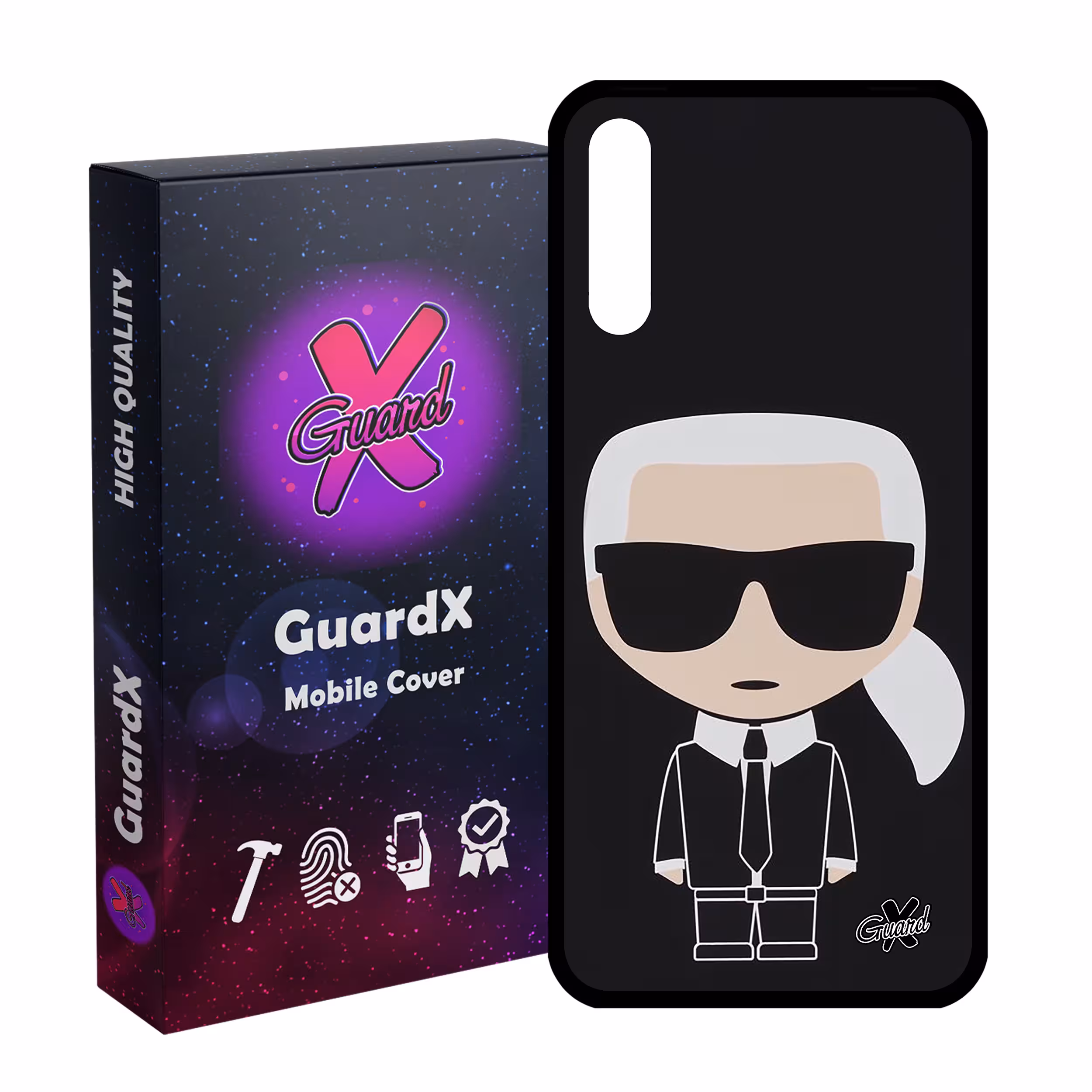 کاور گارد ایکس طرح کارل مدل Glass10425 مناسب برای گوشی موبایل سامسونگ Galaxy A30s/A50/A50s