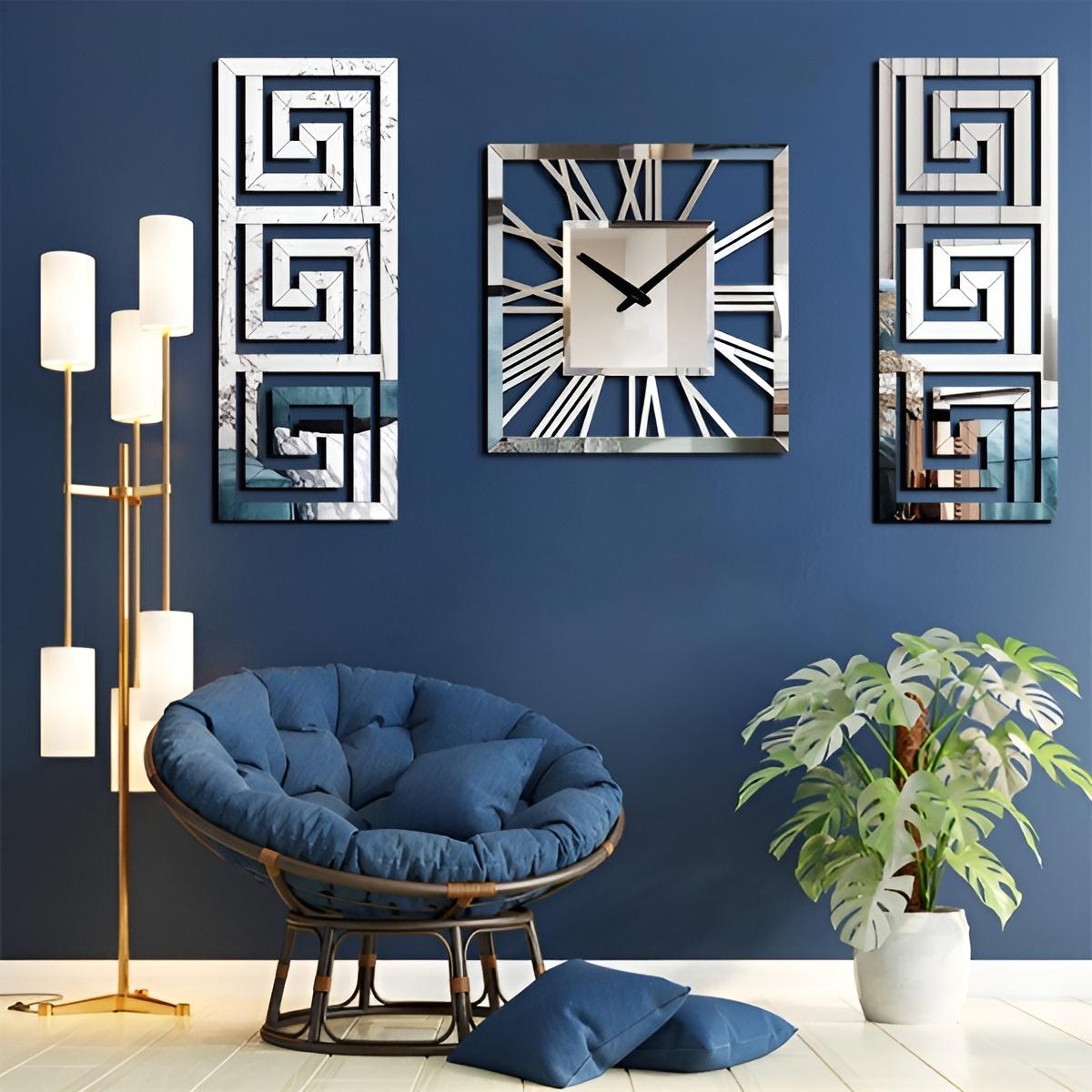 ساعت دیواری مدل m102 بسته 3 عددی