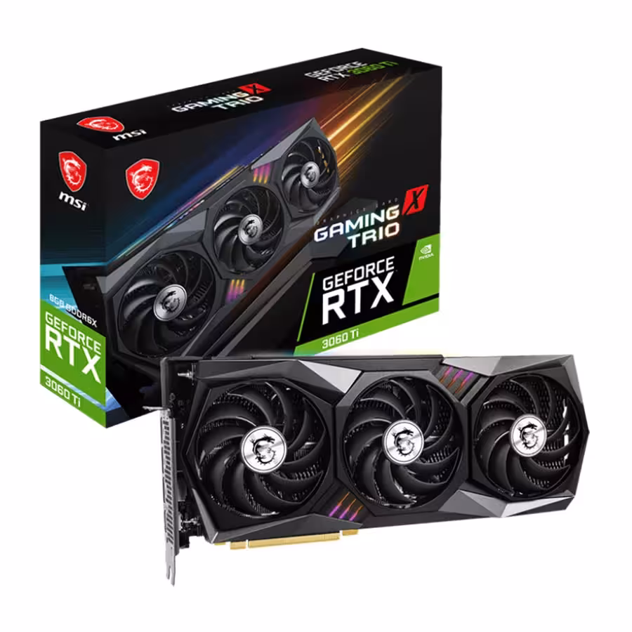 کارت گرافیک ام اس آی GeForce RTX 3060 Ti GAMING X TRIO 8GD6X