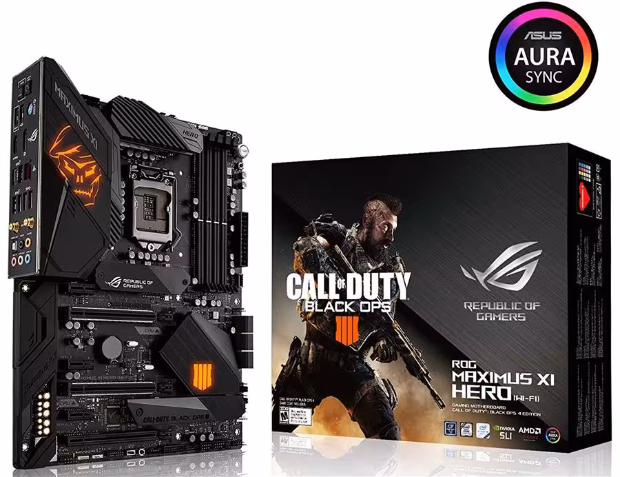 مادربرد ایسوس مدل راگ ماکسیموس ایکس آی هیرو وای فای ویرایش Call of Duty Black Ops 4