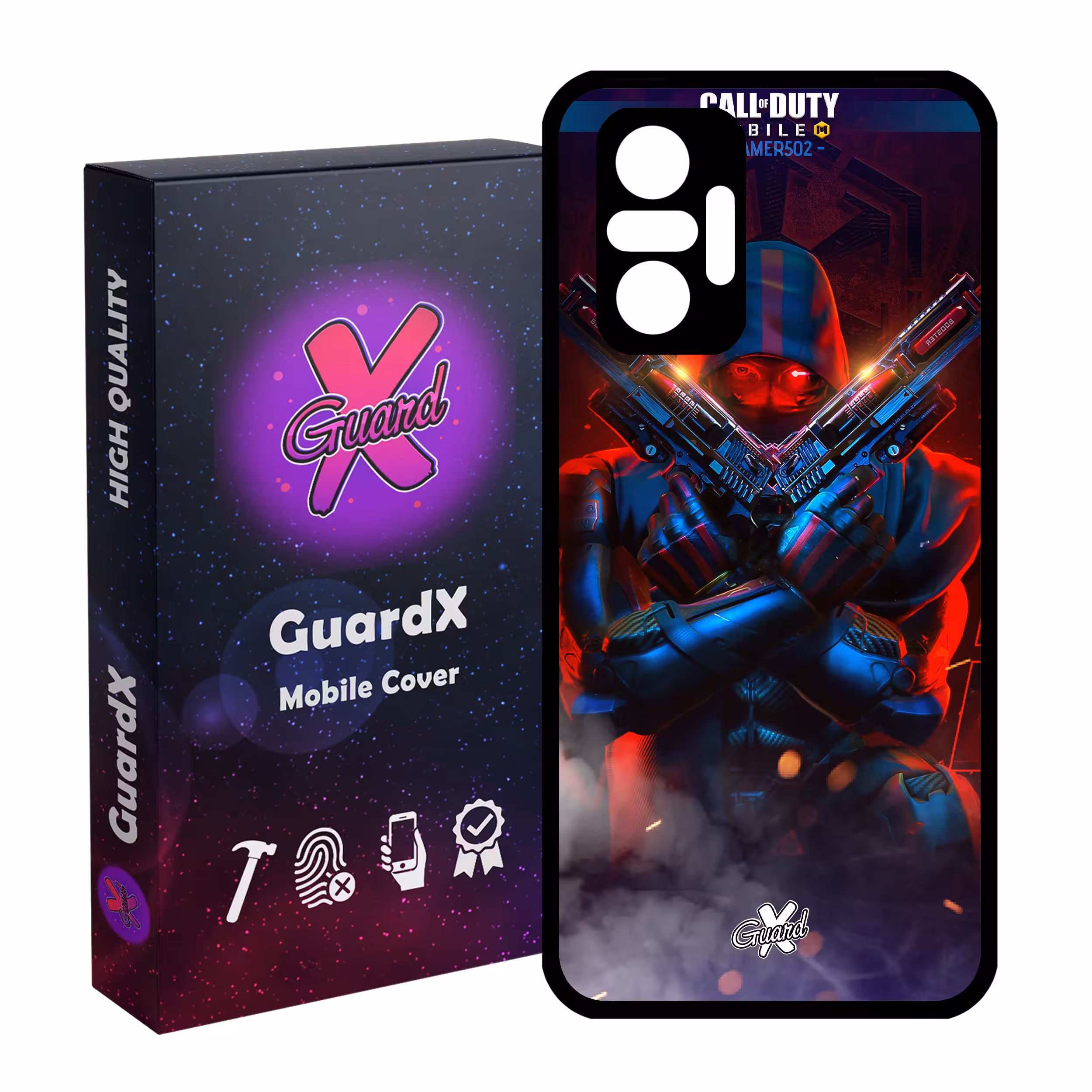 کاور گارد ایکس طرح Call Of Duty مدل Glass10388 مناسب برای گوشی موبایل شیائومی Redmi Note 10 Pro / Note 10 Pro Max