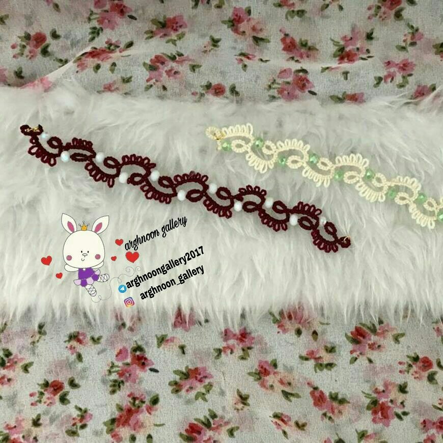 دستبند گیپور بافی