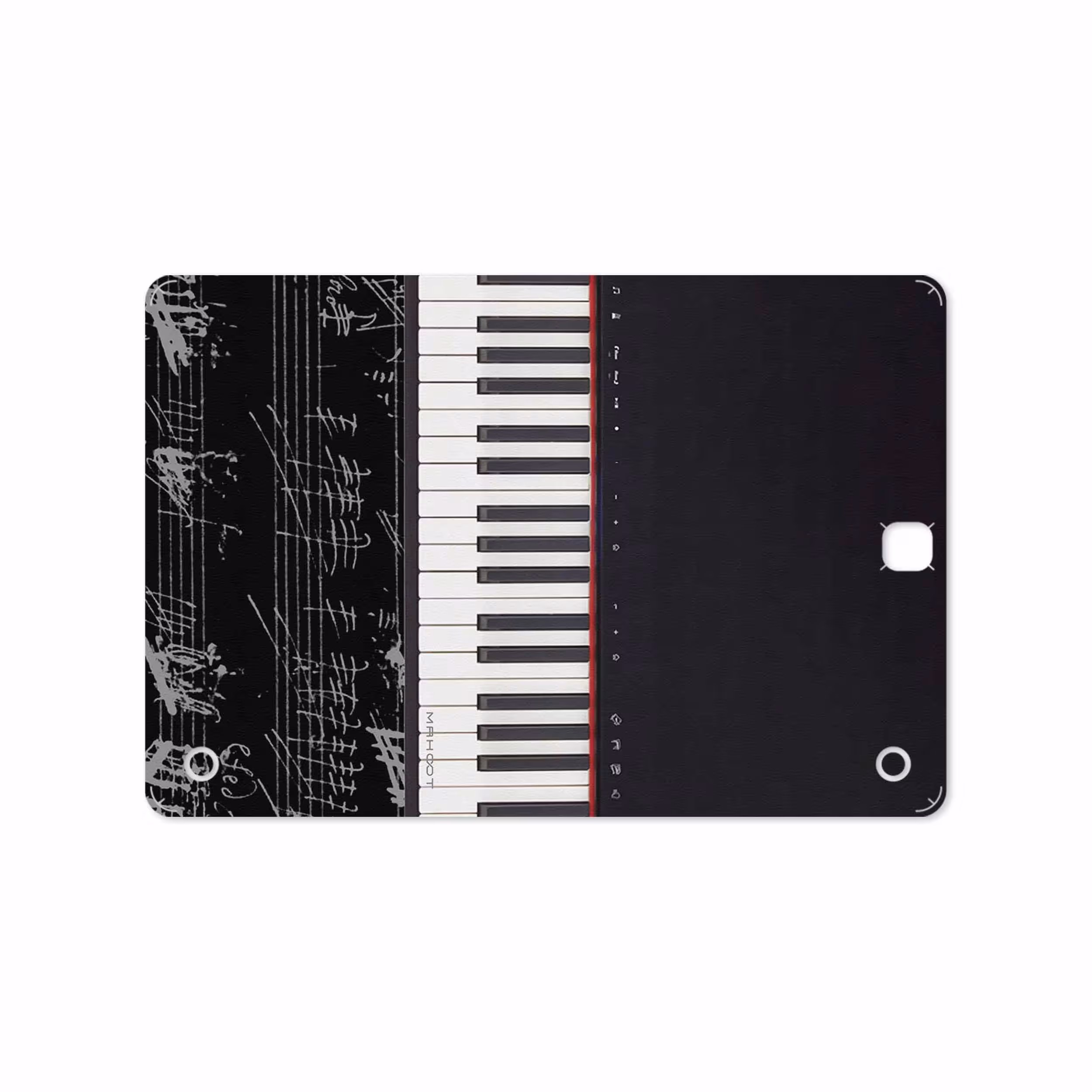 برچسب پوششی ماهوت مدل Piano-Instrument مناسب برای تبلت سامسونگ Galaxy Tab A 9.7 2015 T555
