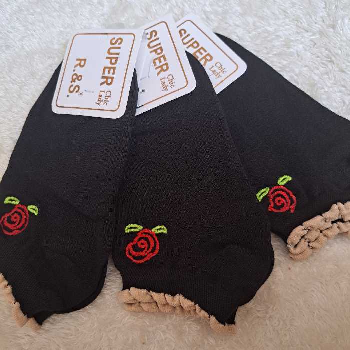 جوراب مچی گل رز