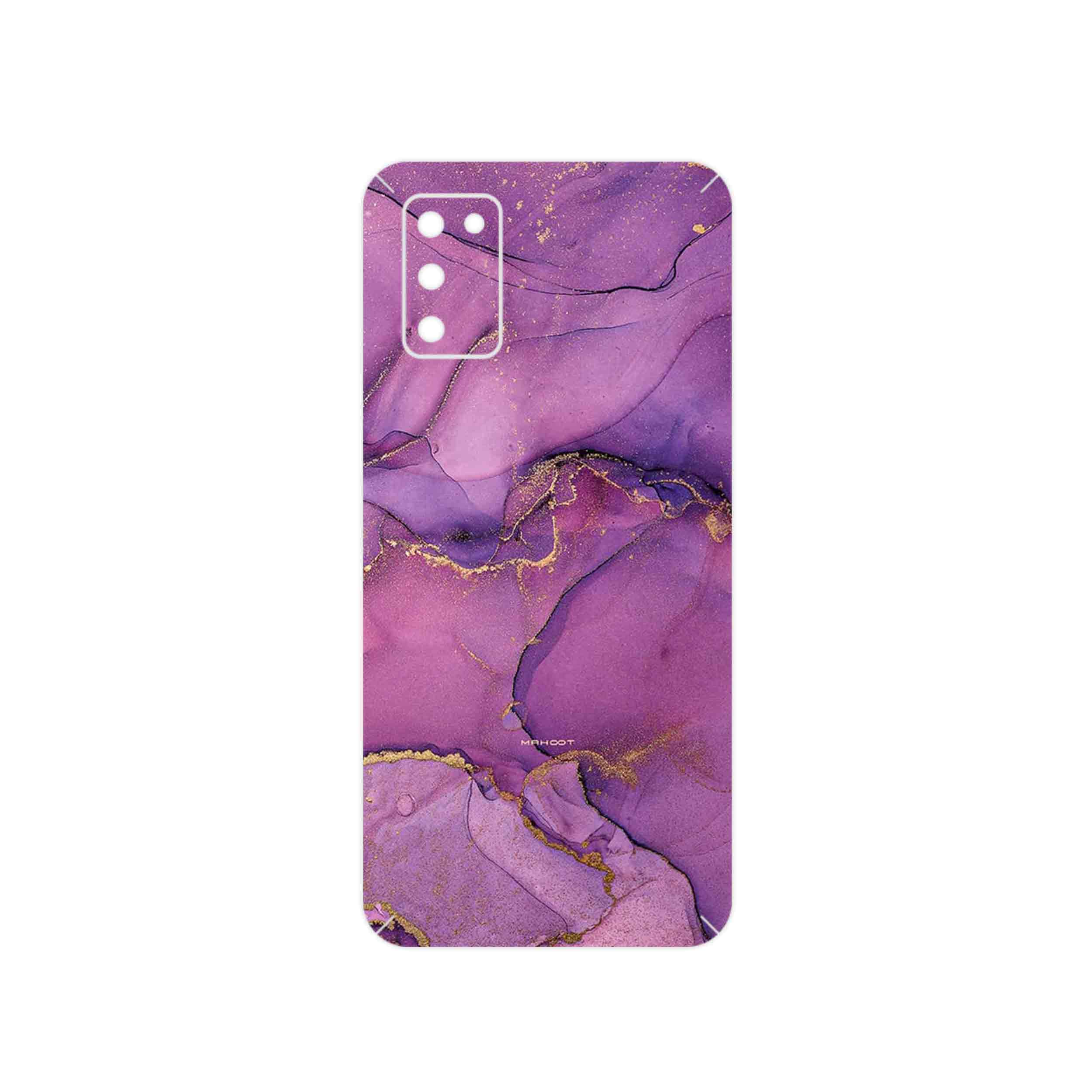 برچسب پوششی ماهوت مدل Purple Marble مناسب برای گوشی موبایل سامسونگ Galaxy A03S