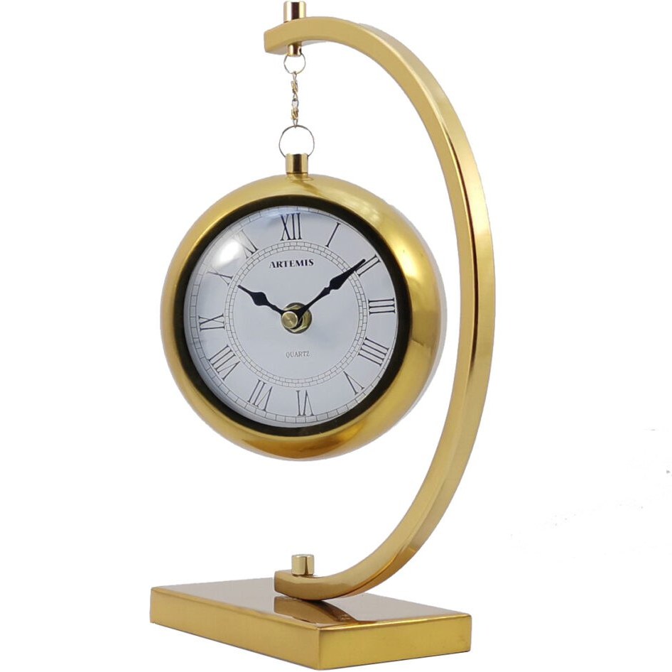 ساعت رومیزی آرتمیس کد 30260 Gold طلایی