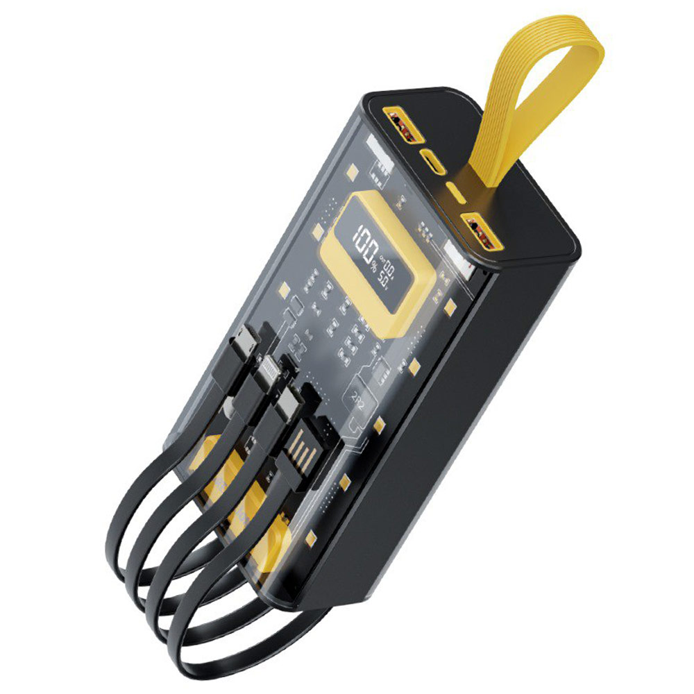 پاوربانک گرین لاین مدل Transparent Pro ظرفیت 20000 میلی آمپر توان 20 وات