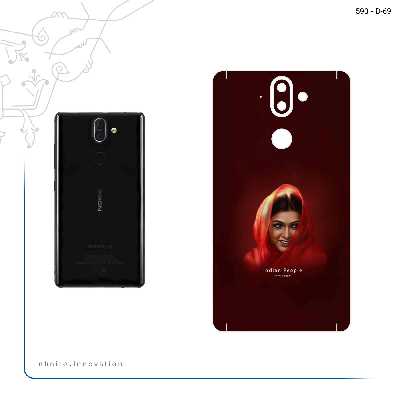 برچسب پوششی ماهوت مدل Portrait of an Indian Woman مناسب برای گوشی موبایل نوکیا 8 Sirocco