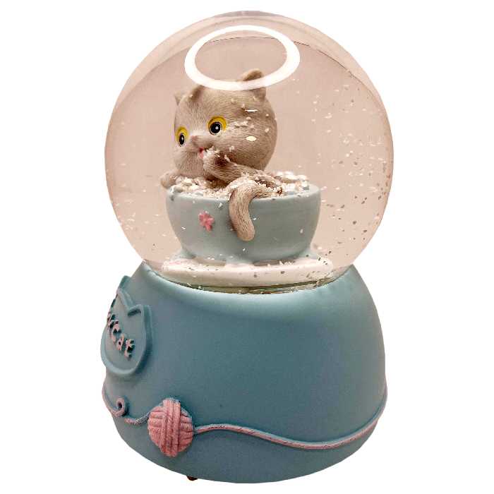 گوی موزیکال مدل پمپی Luck Cat طرح گربه شانس کد PA4329