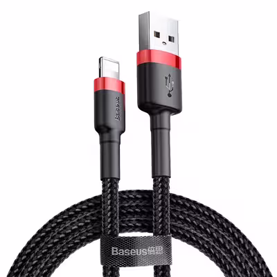 کابل تبدیل USB به لایتنینگ باسئوس مدل  CG1 CAFULE طول 2 متر