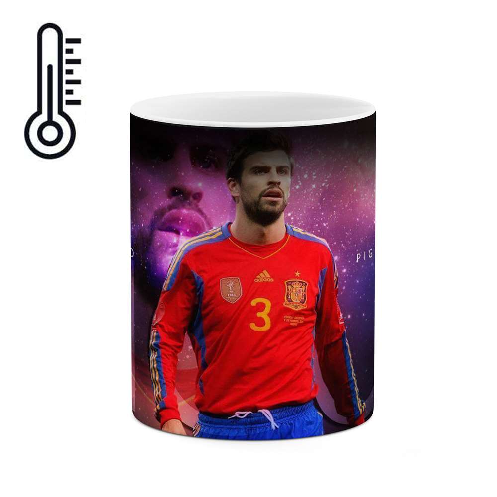 ماگ حرارتی طرح فوتبالیست Gerard pique مدل mgph12224