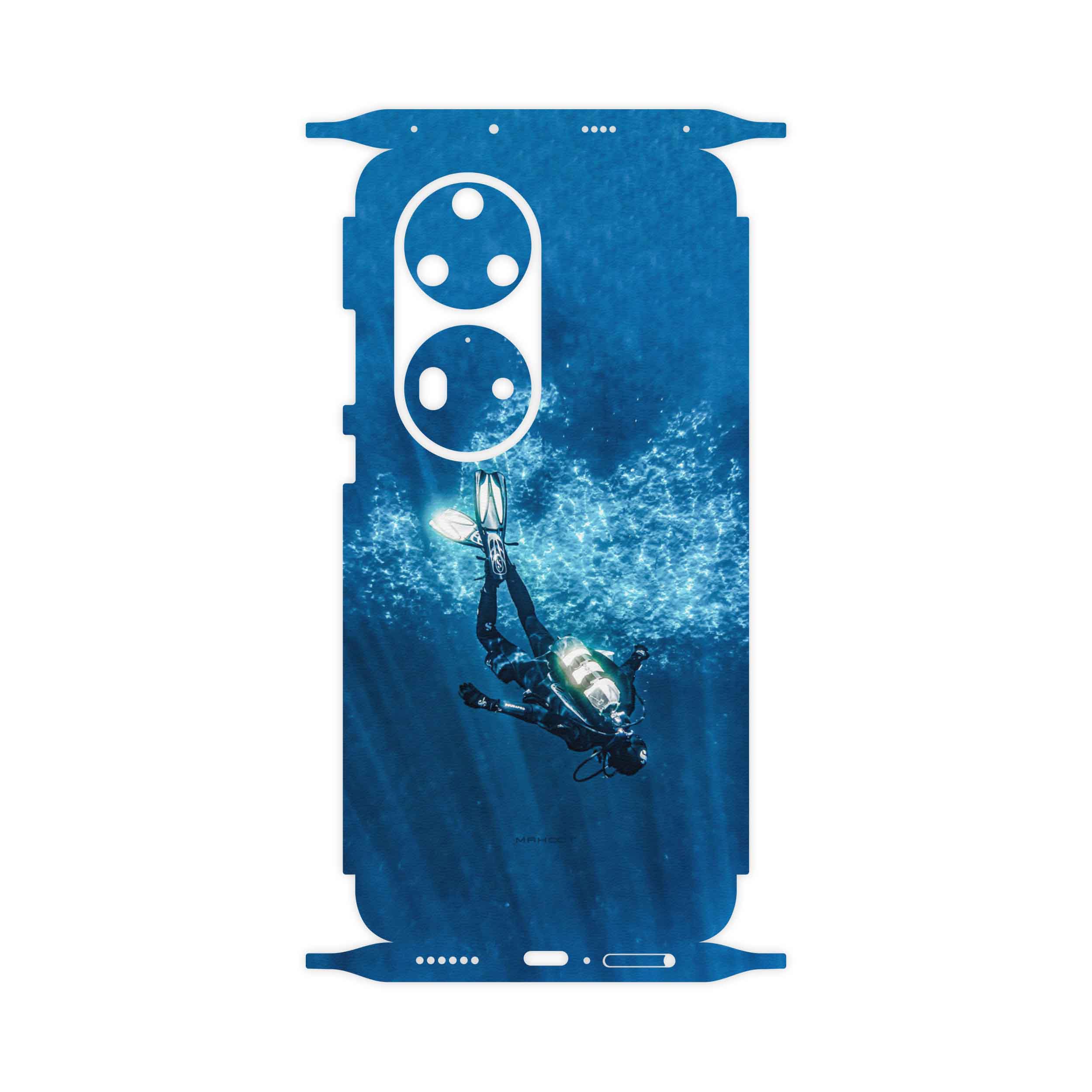 برچسب پوششی ماهوت مدل Scuba-Diving-FullSkin مناسب برای گوشی موبایل هوآوی P50 Pro