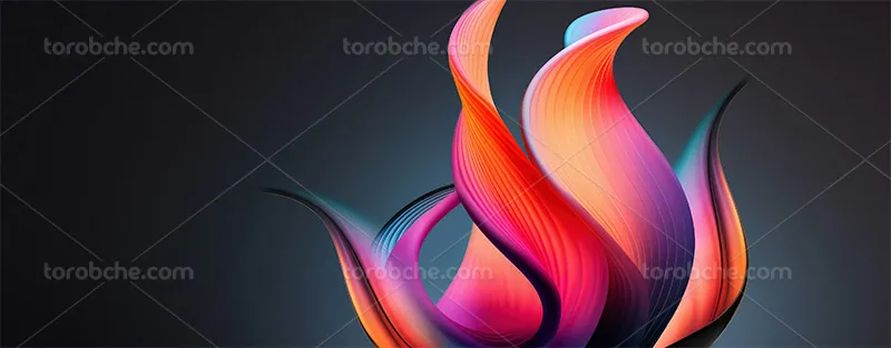 بک گراند 3D موج دار | گرافیک با طعم تربچه