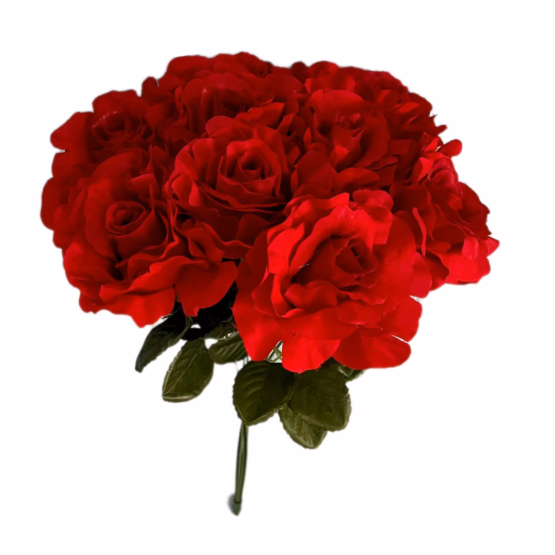 دسته گل مصنوعی مدل گل رز بسته 9 عددی