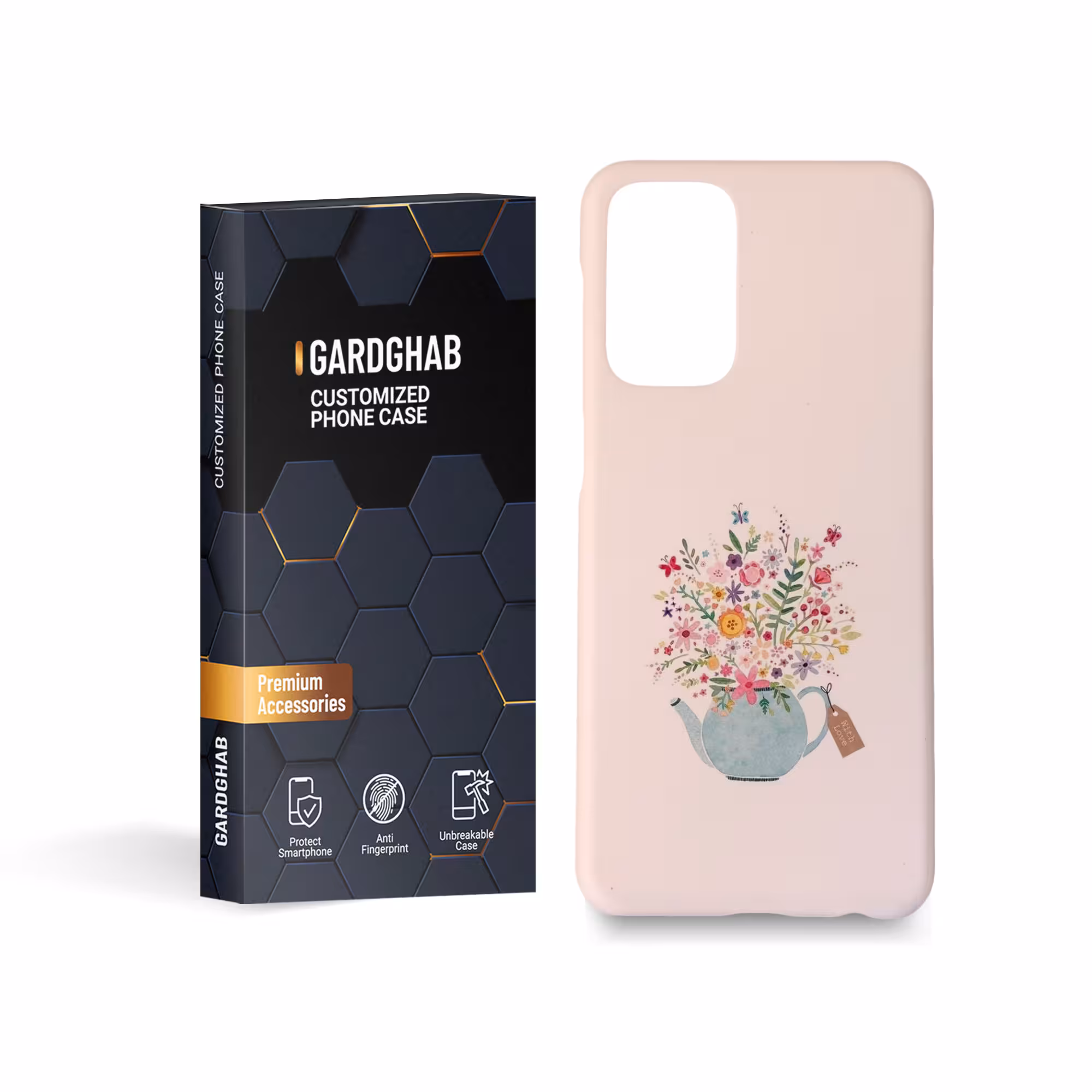 کاور گارد قاب مدل گل مناسب برای گوشی موبایل سامسونگ Galaxy A23