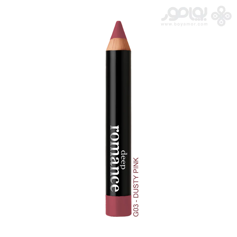 رژ لب مدادی دیپ رومنس شماره G03 رنگ DUSTY PINK