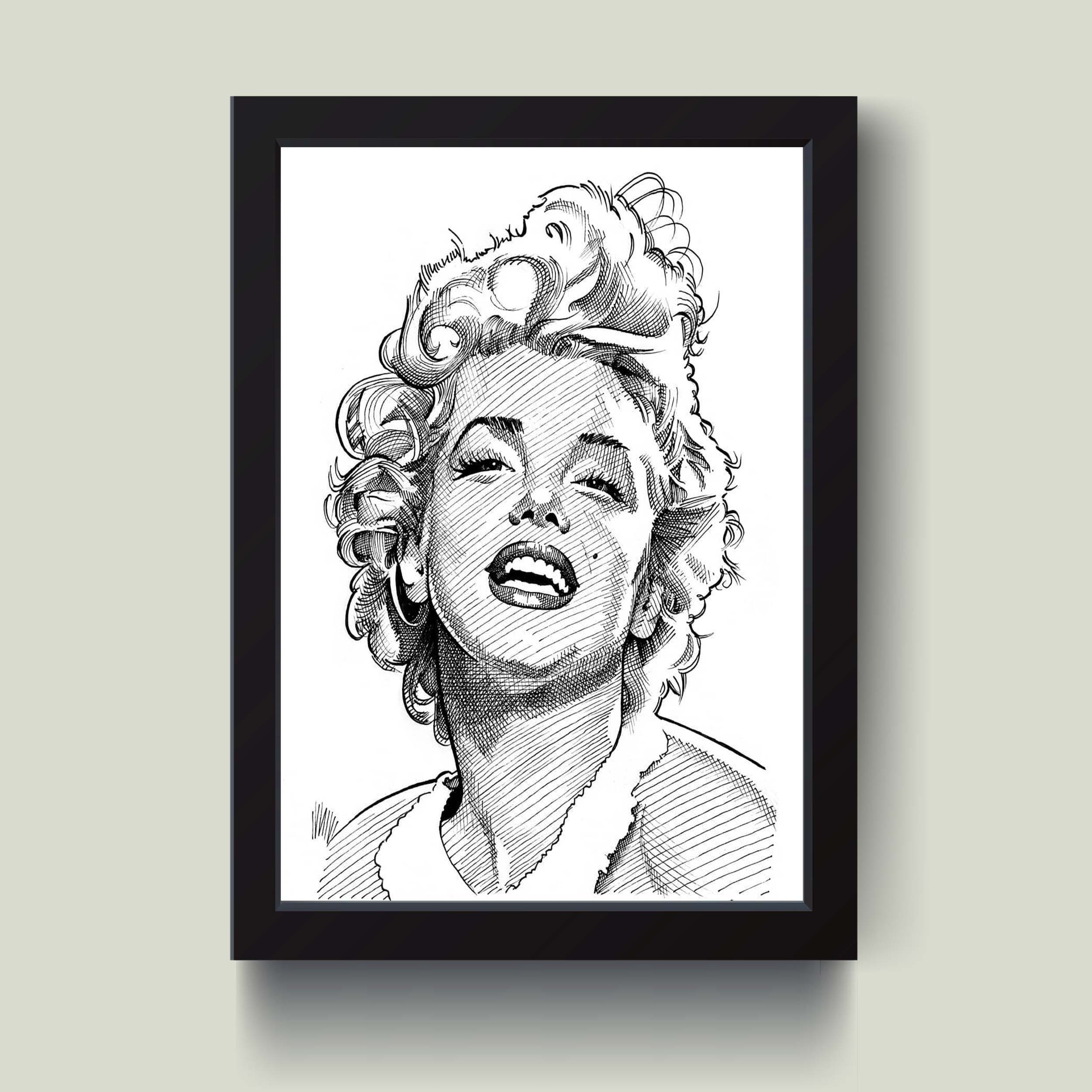 تابلو مدل مریلین مونرو Marilyn Monroe کد m2423-b