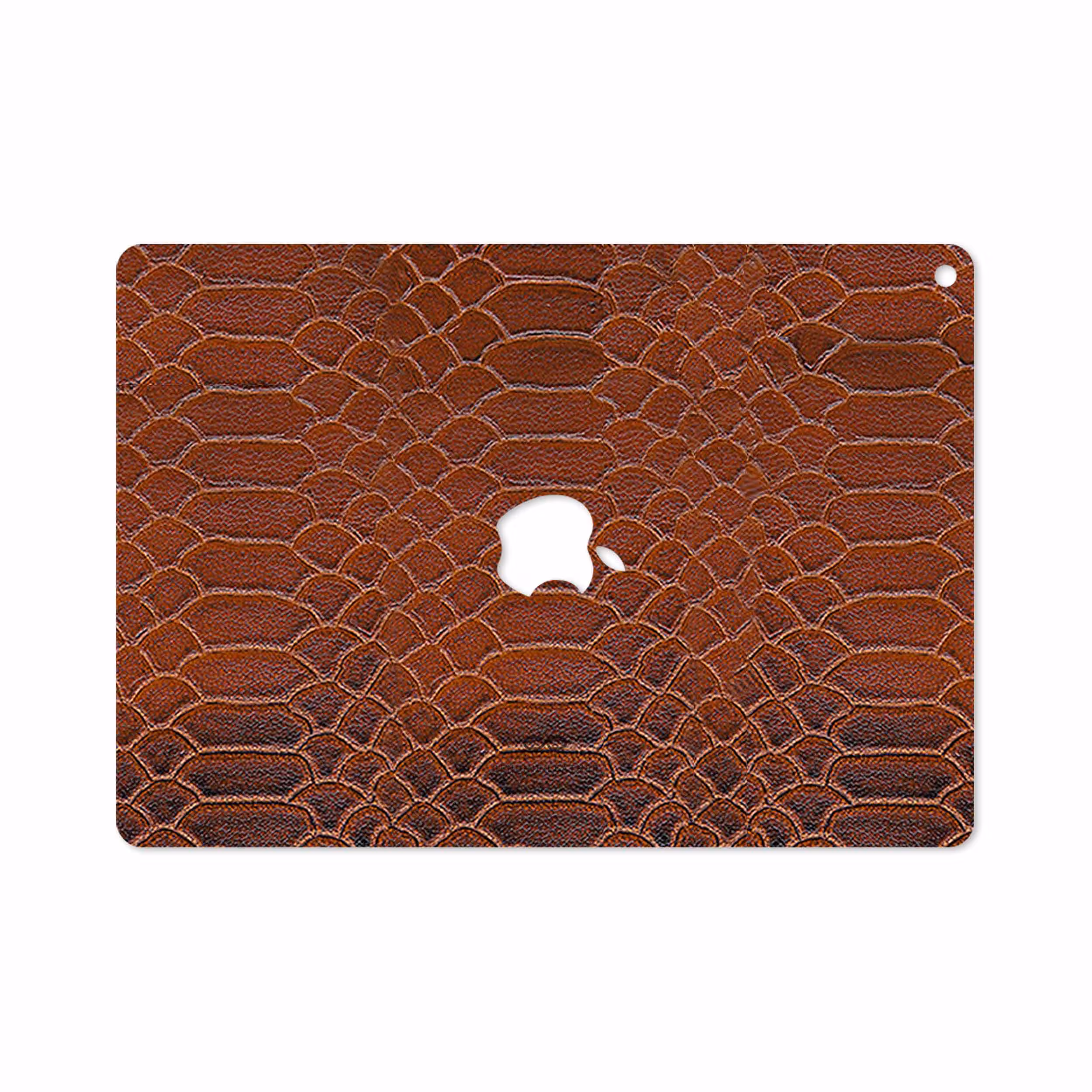 برچسب پوششی ماهوت مدل Brown-Snake-Leather مناسب برای تبلت اپل iPad Air 2 2014 A1567