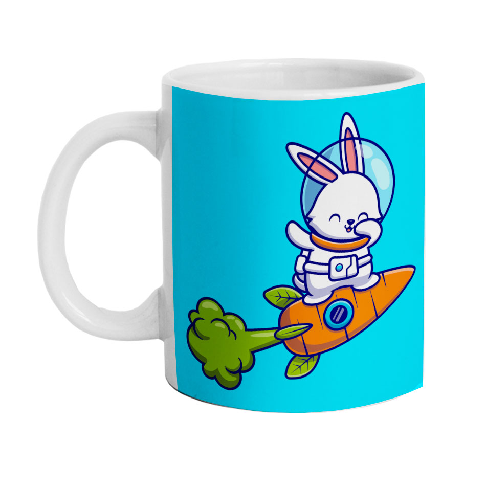 ماگ دارلی طرح خرگوش فانتزی مدل M749