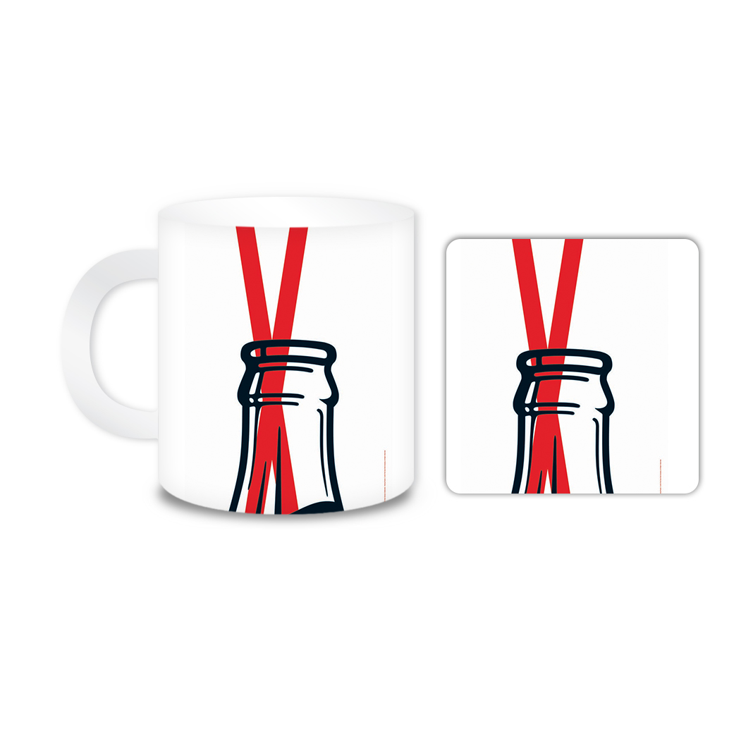 ماگ مدل کوکا کد 1312 به همراه زیر لیوانی