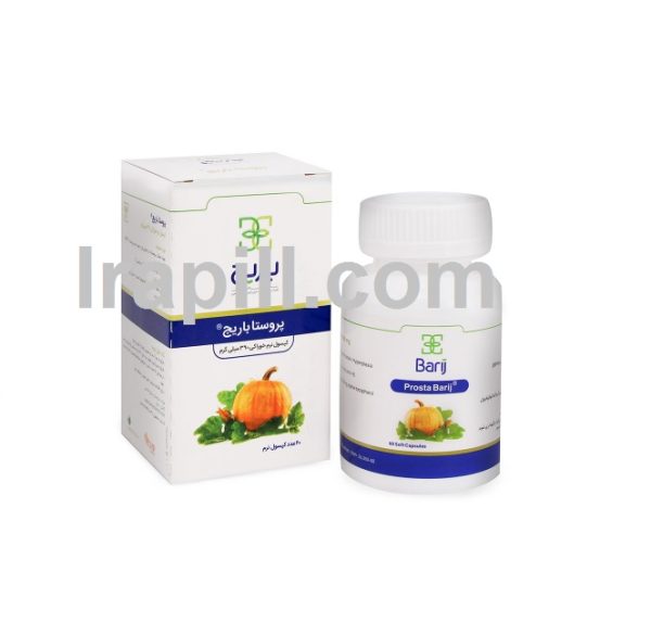 کپسول نرم پروستا 390 میلی گرم باریج اسانس 60 عددی
