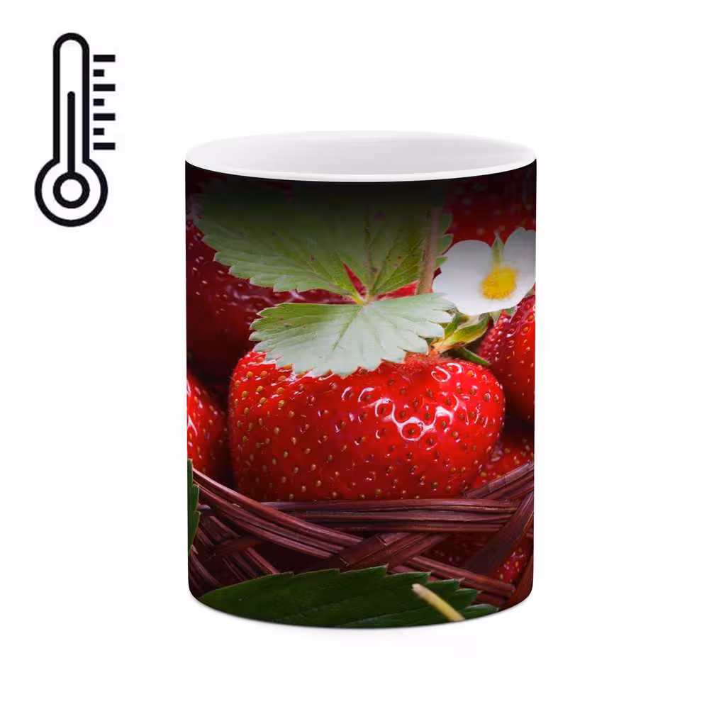 ماگ حرارتی کاکتی طرح توت فرنگی مدل mgh16354