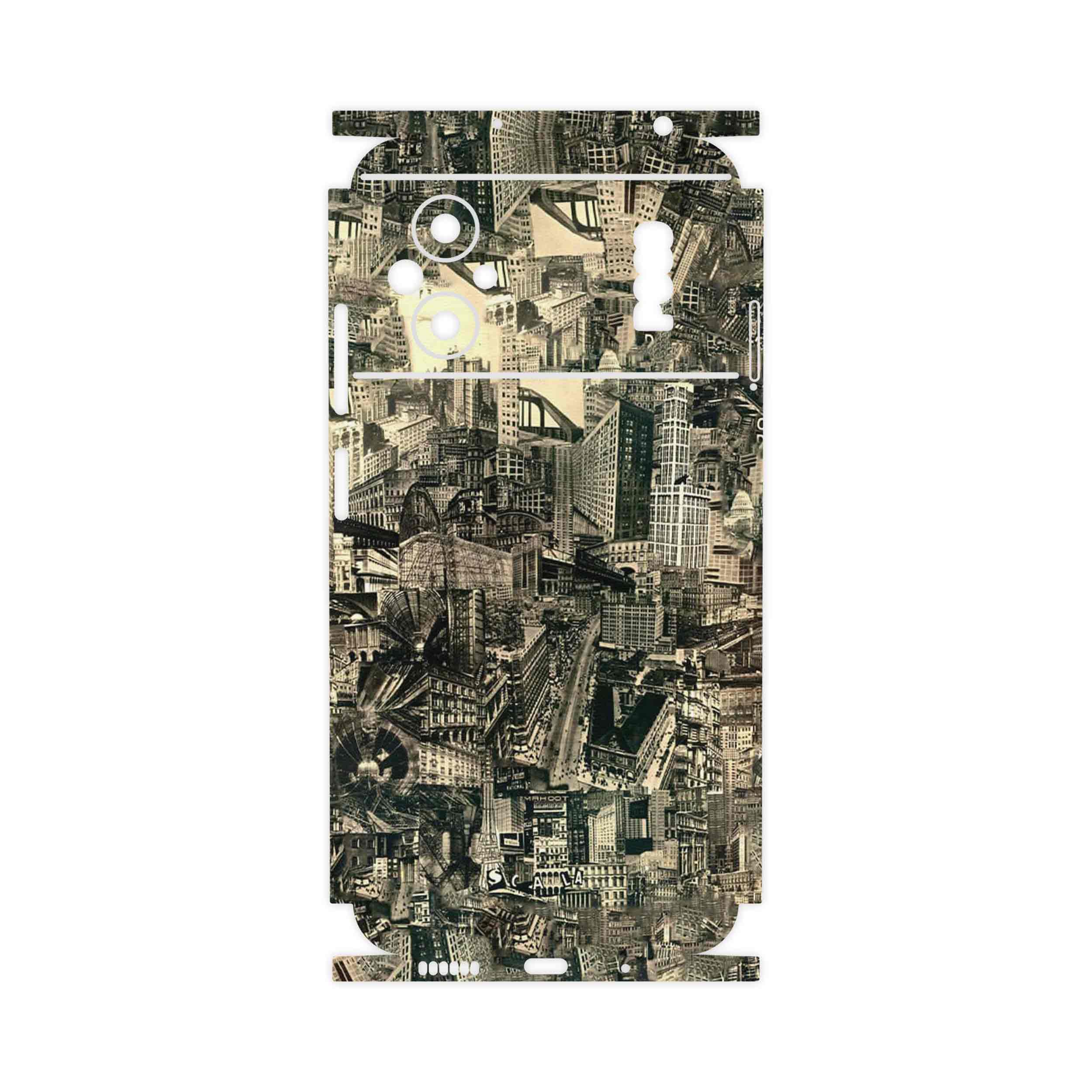 برچسب پوششی ماهوت مدل Collage of Skyscraper-FullSkin مناسب برای گوشی موبایل شیائومی Poco M5