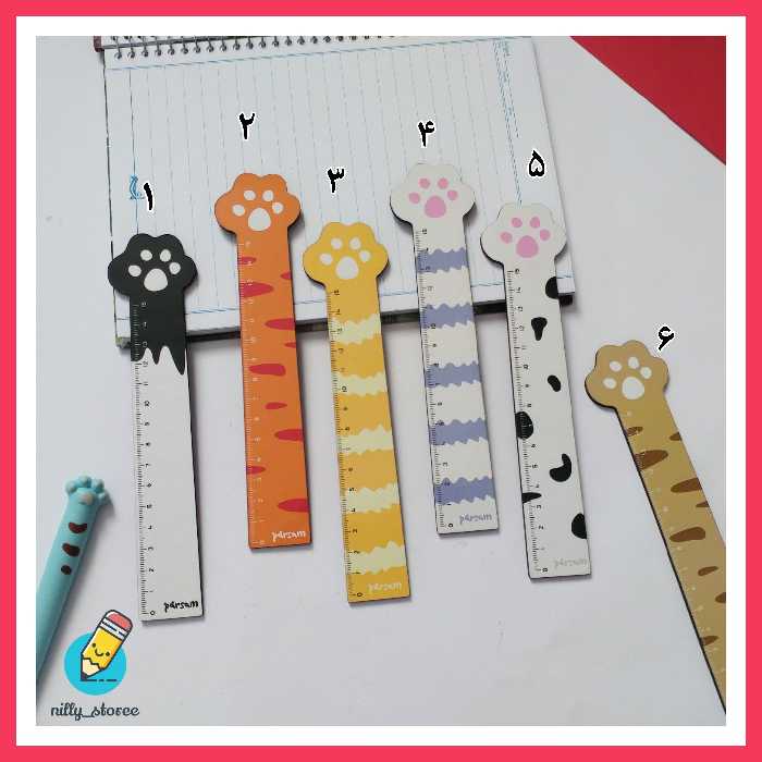 خطکش پنجه 15 سانتی جنس چوبی