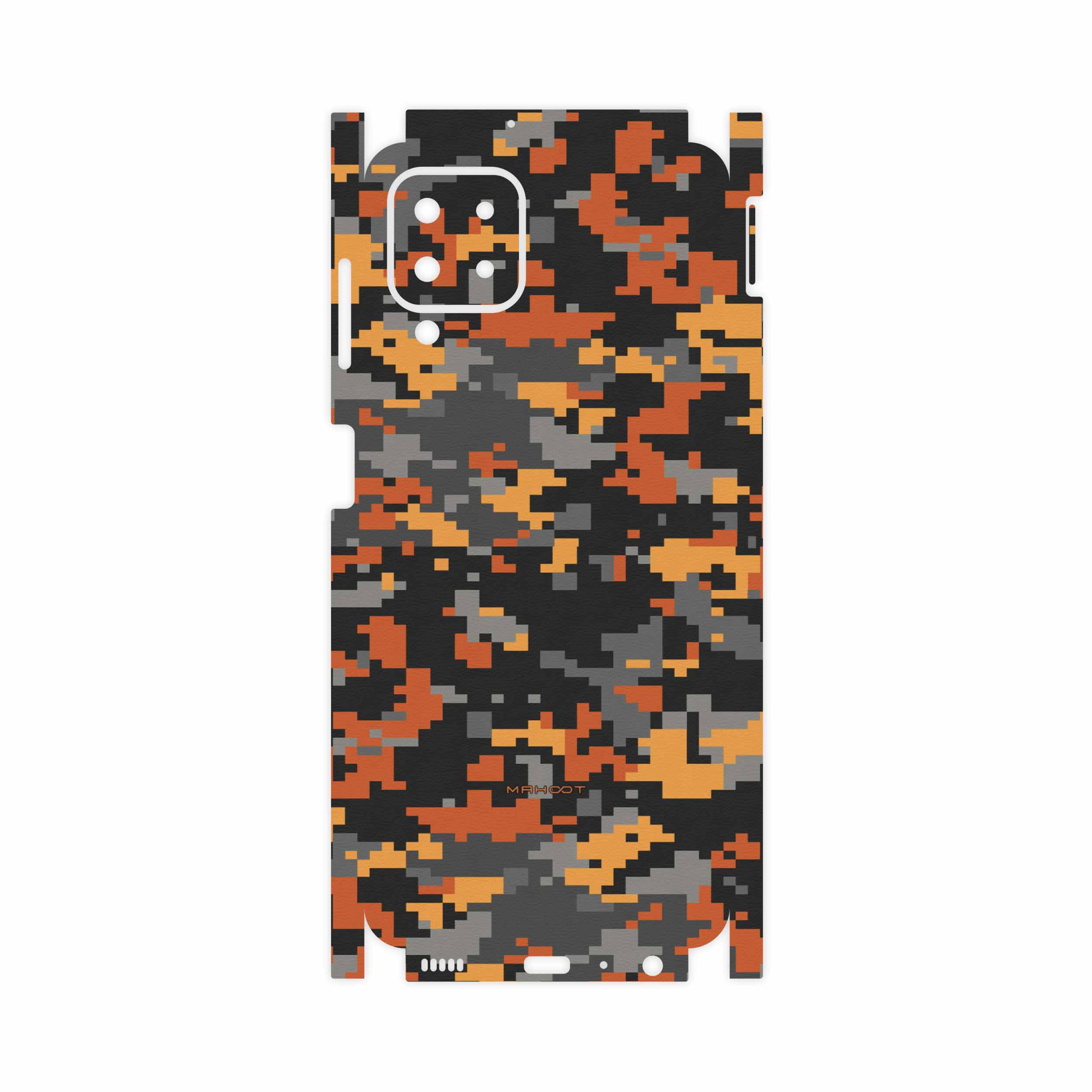 برچسب پوششی ماهوت مدل Army-Autumn-pixel-FullSkin مناسب برای گوشی موبایل سامسونگ Galaxy A22 4G