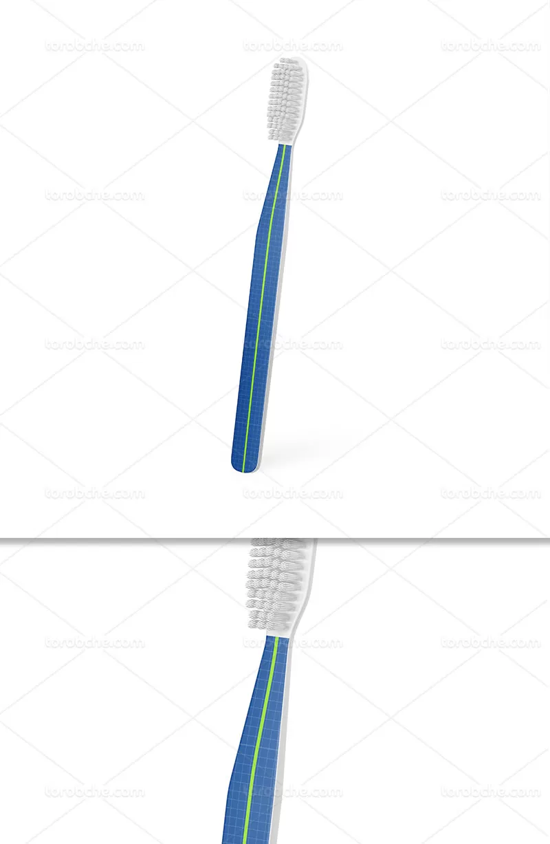 موکاپ لایه باز مسواک | گرافیک با طعم تربچه