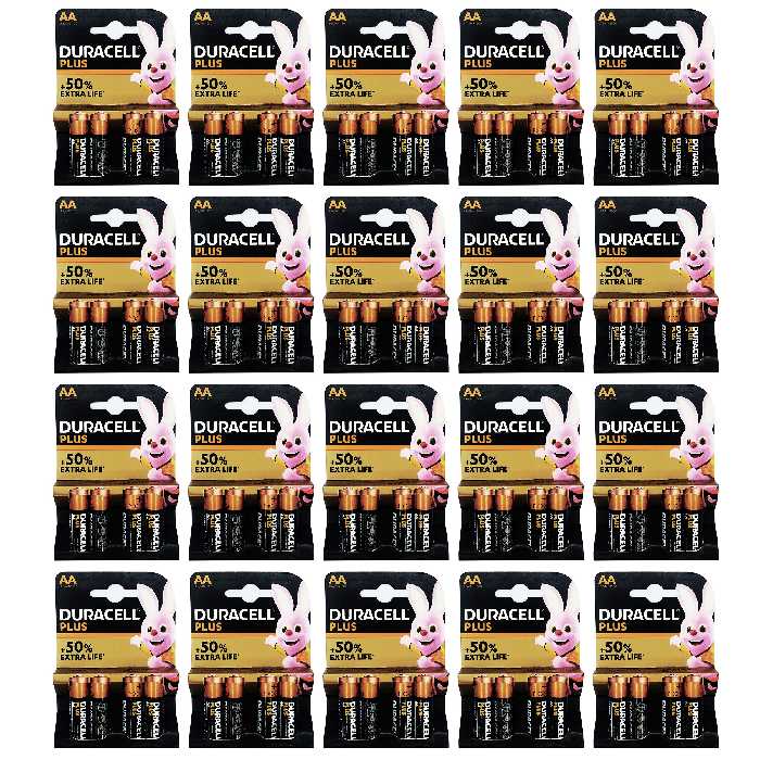 باتری قلمی دوراسل مدل PLUS-LR6 بسته 80 عددی