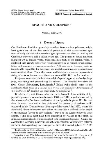 خرید و دانلود نسخه کامل کتاب Spaces and Questions