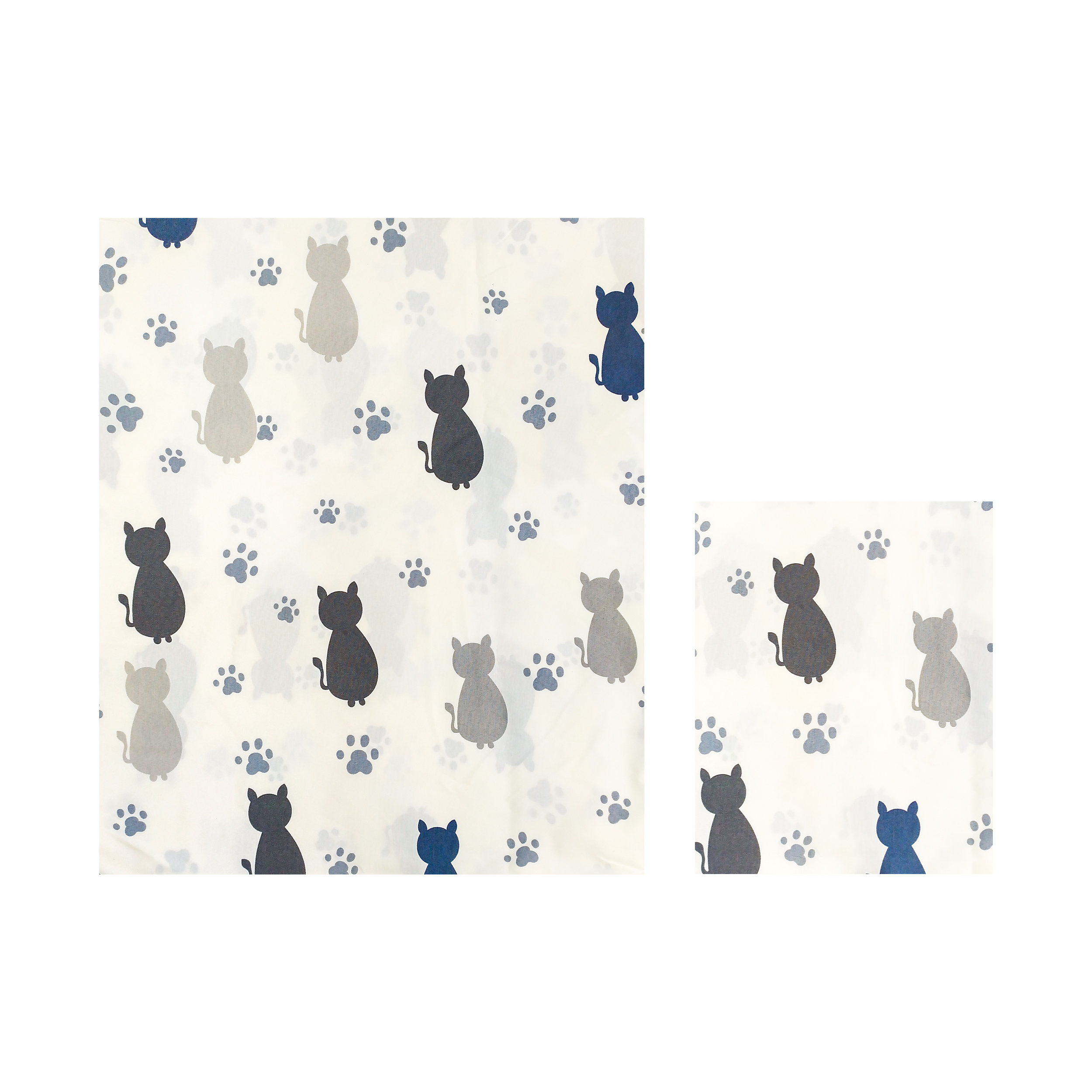 سرویس ملحفه آدنو مدل Cat کد IR49 یک نفره دو تکه