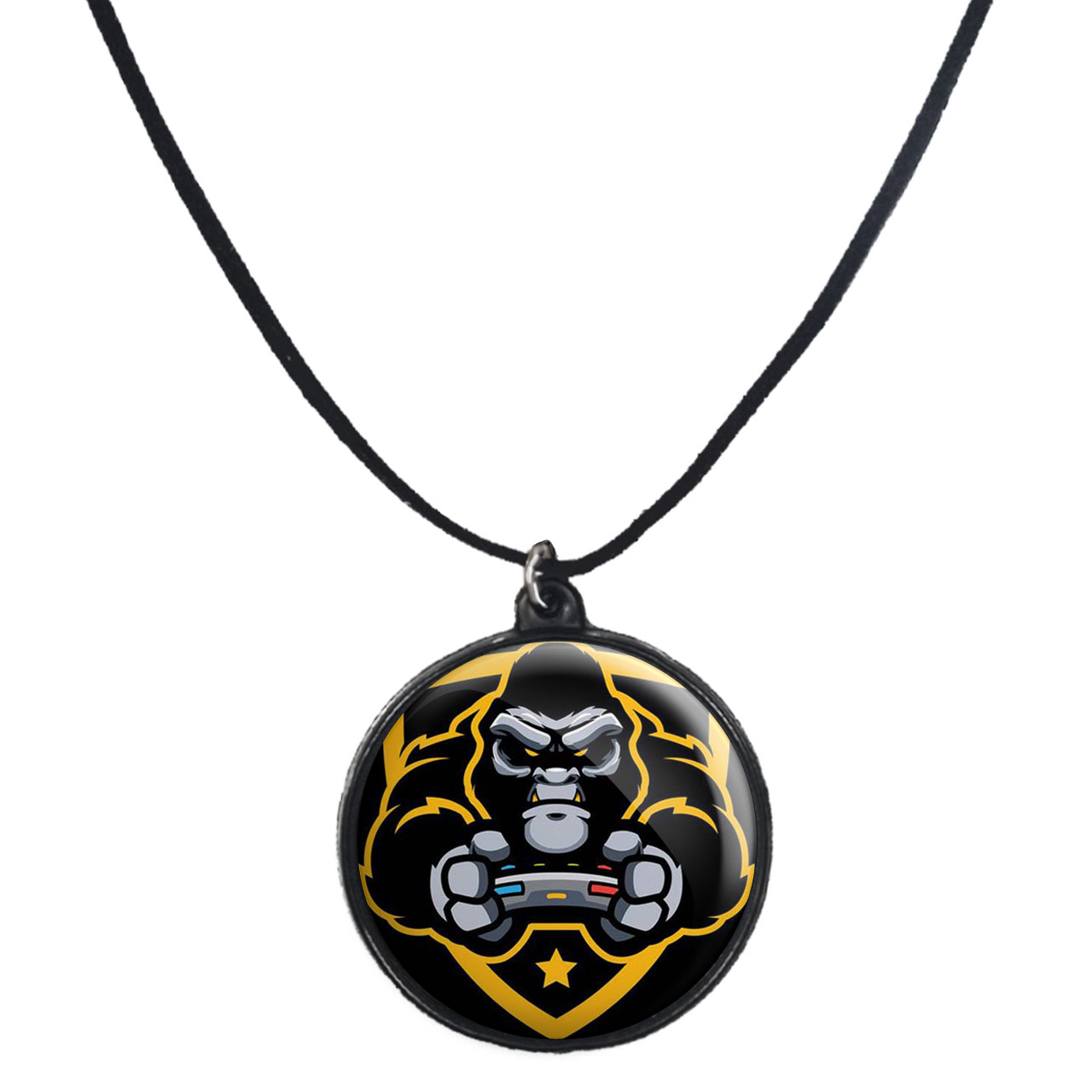 گردنبند پرمانه طرح گیمر کد pmb.1751 مدل دو طرفه