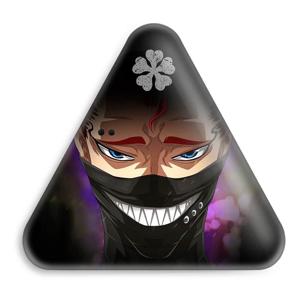 پیکسل خندالو طرح زورا آییدئل انیمه بلک کلاور Black Clover مدل مثلثی کد 11727