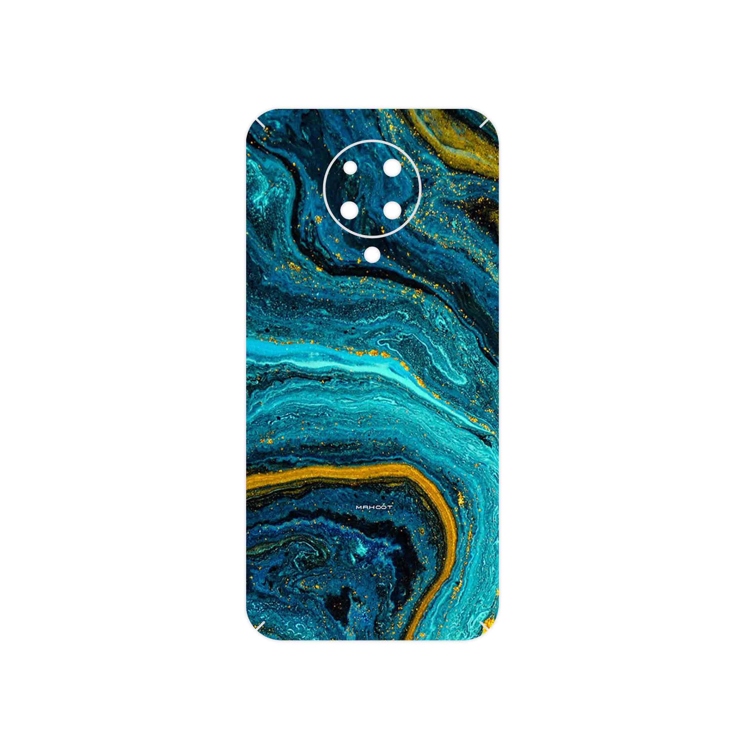 برچسب پوششی ماهوت مدل Turquoise marblewith golden streaks مناسب برای گوشی موبایل شیائومی Poco F2 Pro