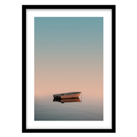 قیمت و خرید تابلو دکوراتیو مدل عکاسی قایق و دریاچه کد 0155