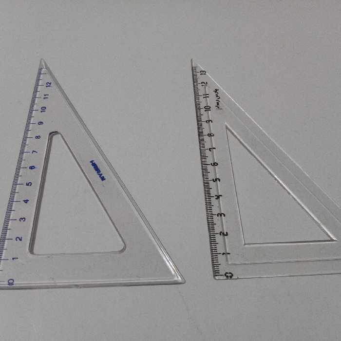 خطکش 3عددی گونیا طلقی 90 درجه 