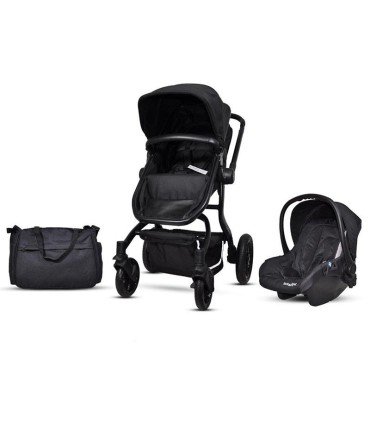 ست کالسکه کریر بی بی فور لایف مدل گویی رنگ مشکی Baby4life