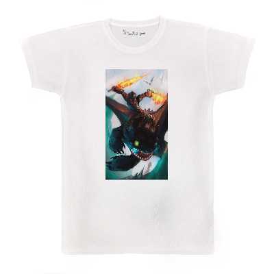 تی شرت بچگانه پرمانه طرح اژدها سواران کد pmt.3975