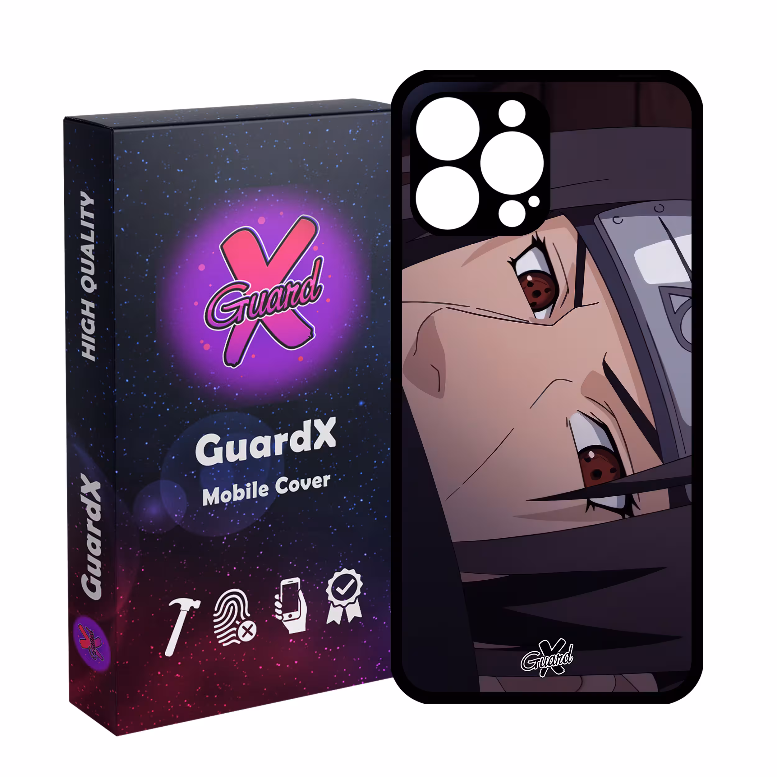 کاور گارد ایکس طرح Itachi Anime مدل Glass10475 مناسب برای گوشی موبایل اپل iPhone 13 Pro Max